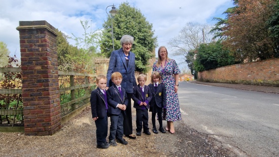 Theresa May, former PM, visits Braywick Court School