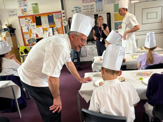 Alain Roux Cookery Masterclass at Braywick Court School